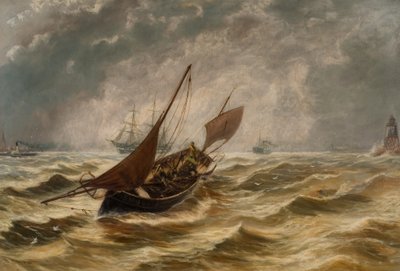 Zeegezicht door Bernard Benedict Hemy