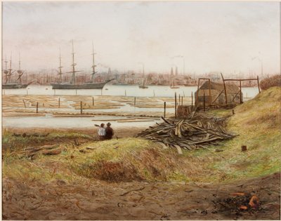Scheepvaart en scheepsbouw op de Tyne door Bernard Benedict Hemy