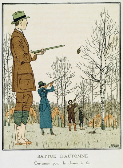 Een Herfstjacht, ca. 1912-13 door Bernard Boutet de Monvel