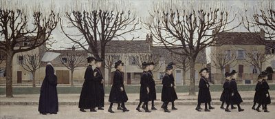 De Wezen of, De Kostschool in Nemours door Bernard Boutet de Monvel