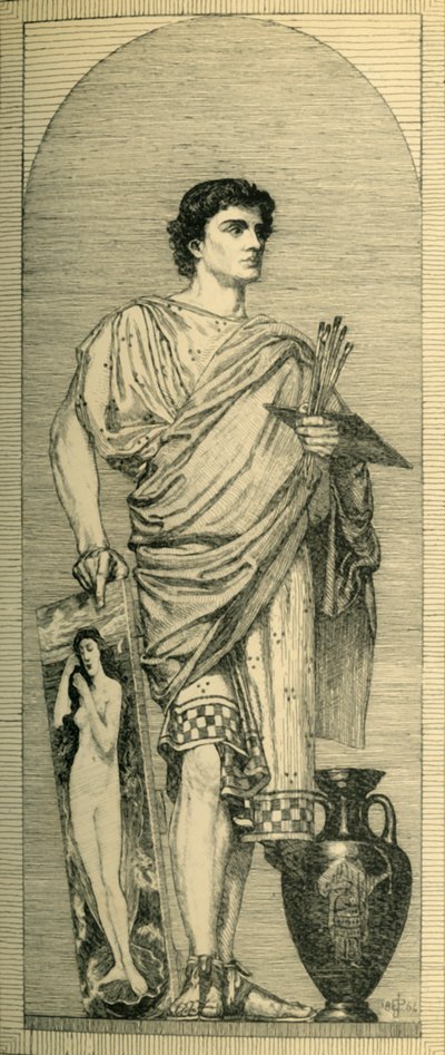 Apelles: ontwerp voor een mozaïek, ca. 1864, 1881 door Bernard Collier