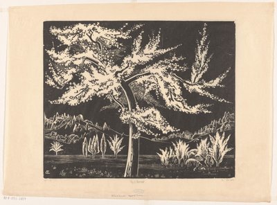Bloeiende appelboom door Bernard Essers (signed by artist)