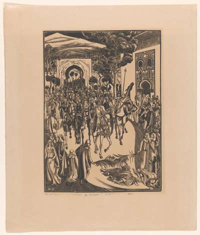 De Intocht door Bernard Essers (signed by artist)
