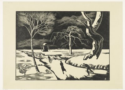 Wintergezicht door Bernard Essers