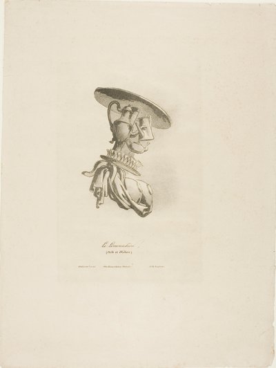 De Caféhouder, uit Arts et Métiers door Bernard Gaillot