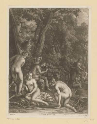 Actaeon en Diana door Bernard Lens (I)