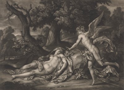 Cupido en Psyche door Bernard Lens