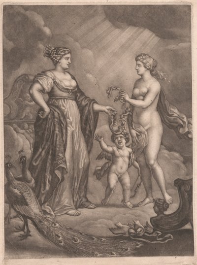 Juno, Venus en Cupido door Bernard Lens