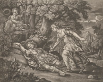 Mythologische scène door Bernard Lens