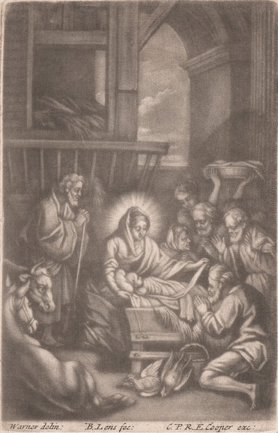 De geboorte van Christus door Bernard Lens