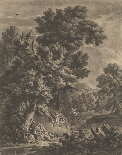 Venus en Adonis door Bernard Lens