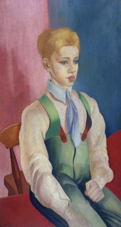 Portret van een jongen door Bernard Meninsky
