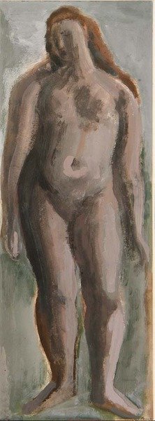 Staande vrouwelijke figuur door Bernard Meninsky