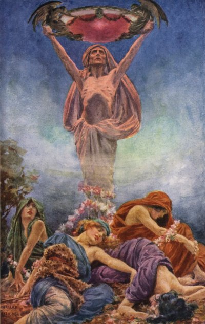 Scène uit Rabbi Ben Ezra door Bernard Partridge