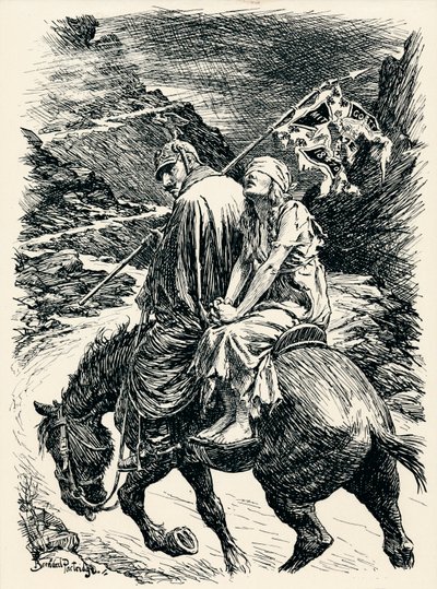 De Weg van Overwinning - Fase VI, ca. 1920 door Bernard Partridge