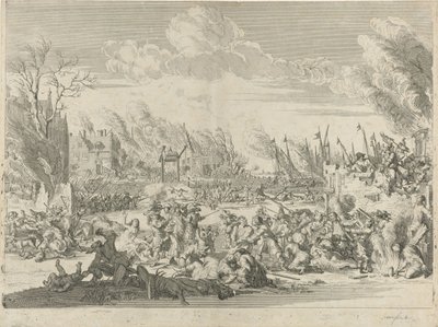 Franse wreedheden in Bodegraven en Zwammerdam, 1672 door Bernard Picart (workshop of)