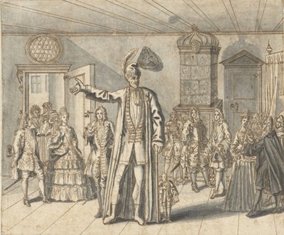 De reus Cajanus te Haarlem door Bernard Picart