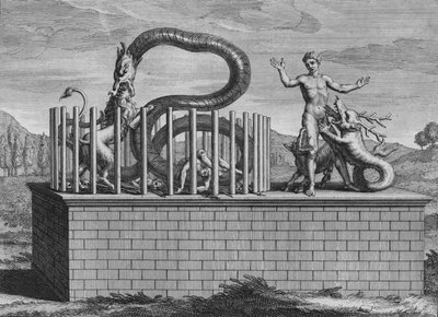 Idolen van Campeche en Iucatan, 1723 door Bernard Picart
