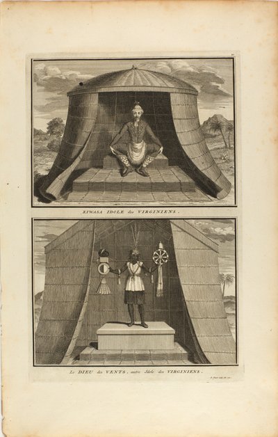 Kuvasa Idole Des Virginiens/Le Dieu Des Vents, Autre Jdote Des Virginiens door Bernard Picart