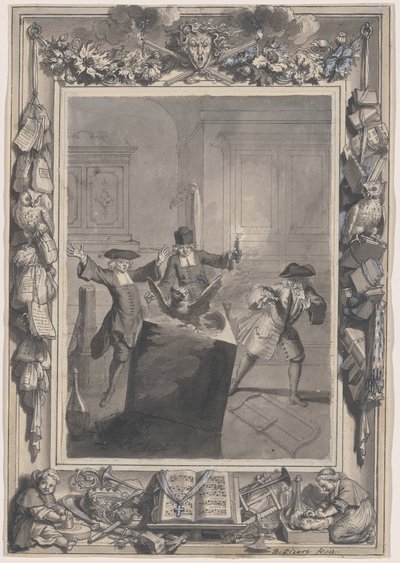 Le Lutrin: Een nachtscène met Boirude, Brontin en L