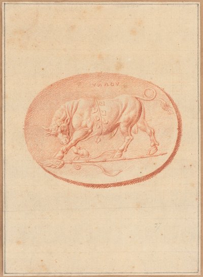 Een van zes cameeën met mythologische en klassieke onderwerpen door Bernard Picart