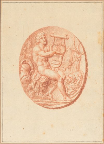 Een van zes cameeën met mythologische en klassieke onderwerpen door Bernard Picart