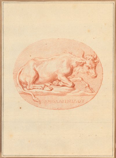 Een van zes cameeën met mythologische en klassieke onderwerpen door Bernard Picart