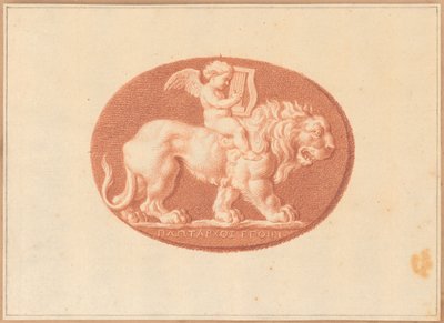 Een van zes cameeën met mythologische en klassieke onderwerpen door Bernard Picart