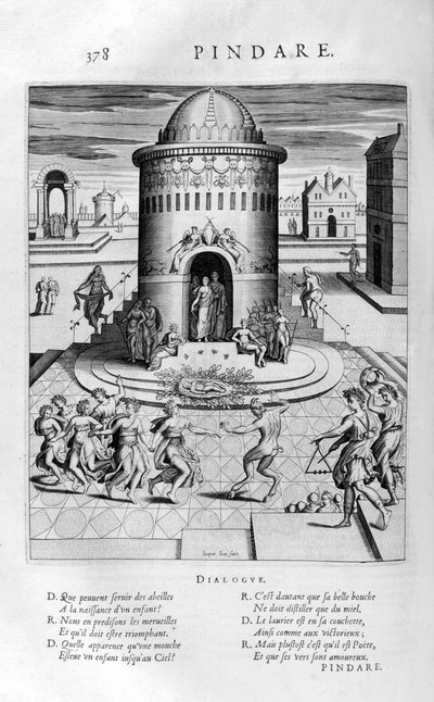 Pindare, 1615 door Bernard Picart