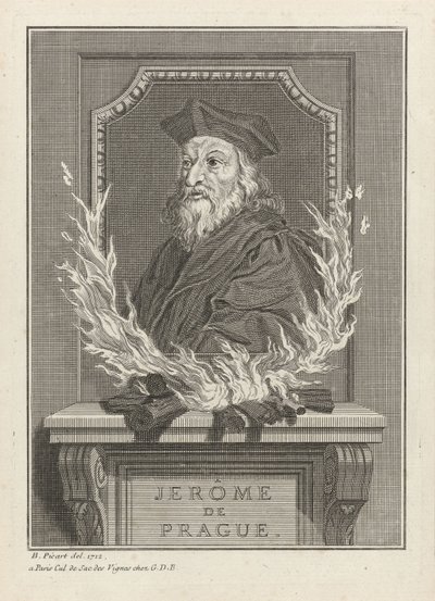 Portret van Jerome van Praag, 1712 door Bernard Picart