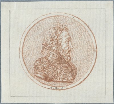 Portret van koning Hendrik II van Frankrijk, tweede helft van de 17e eeuw door Bernard Picart