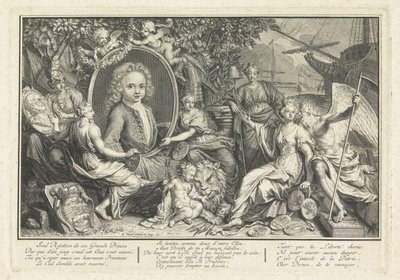 Portret van Willem IV, prins van Oranje-Nassau door Bernard Picart