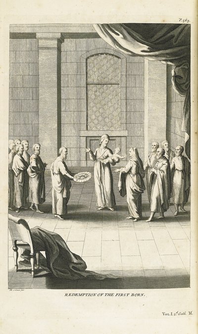 Verlossing van de eerstgeboren zoon door Bernard Picart
