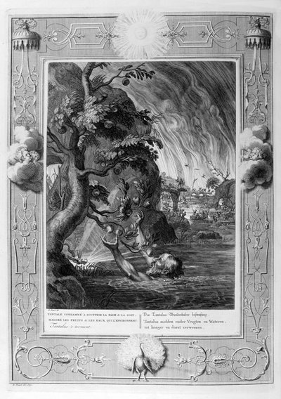 Tantalus kwelling, 1733 door Bernard Picart