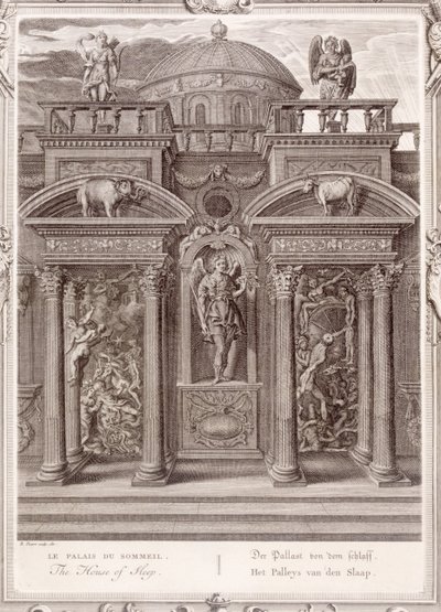 Het Huis van de Slaap, 1731 door Bernard Picart