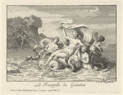 Triomf van Galatea door Bernard Picart