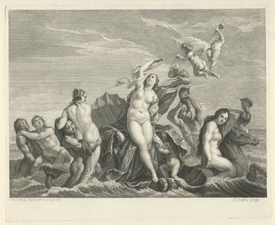 Triomf van Galatea door Bernard Picart