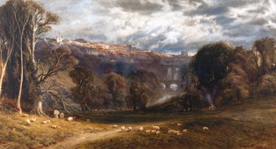 Een Uitzicht op Knaresborough door Bernard Walter Evans