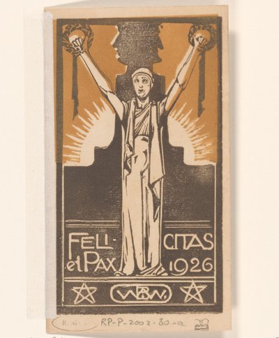 Felicitas et Pax 1926 door Bernard Willem Wierink