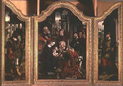 Aanbidding der Wijzen door Bernard van Orley