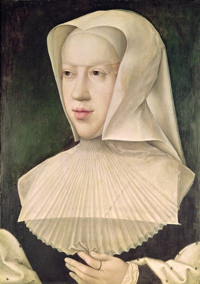 Marguerite de Habsbourg (1480-1530) hertogin van Savoye door Bernard van Orley