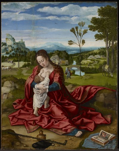 Rust tijdens de Vlucht naar Egypte, ca.1518 door Bernard van Orley