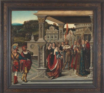 Sint Helena voor de paus in Rome, ca. 1510-1520 door Bernard van Orley