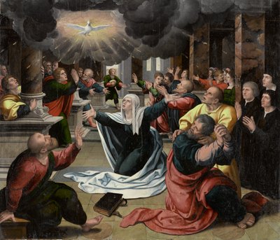 Pinksteren, circa 1530 door Bernard van Orley