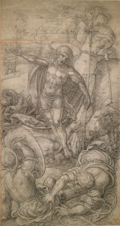 De opstanding van Christus door Bernard van Orley
