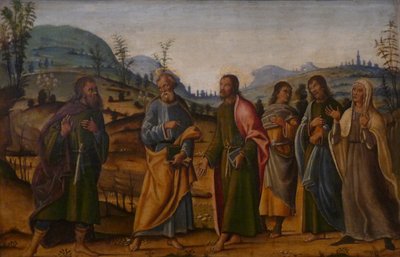 Frans: Saint Clément herenigd met zijn familie door Bernardino Fungai