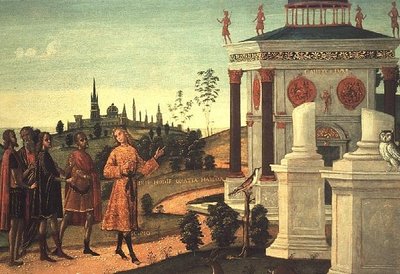 Scipio in ballingschap door Bernardino Fungai