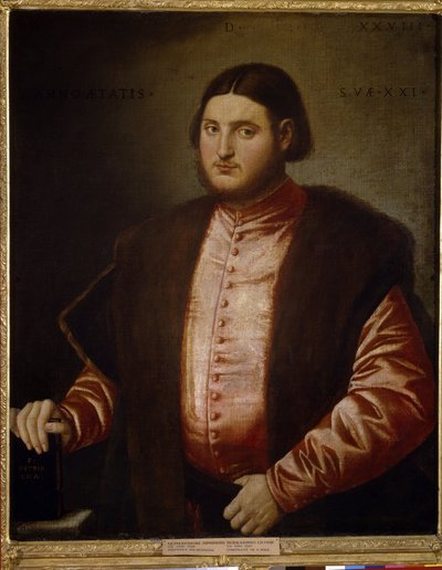Portret van een man door Bernardino Licinio