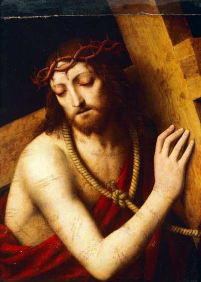 Christus draagt het kruis door Bernardino Luini