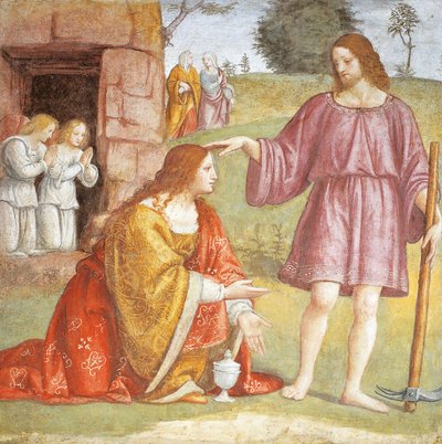 Christus verschijnt aan Maria Magdalena door Bernardino Luini
